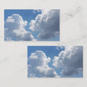 Witte wolken en Visitekaartjes voor een blauw luch (Voorkant / Achterkant)
