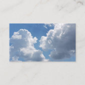 Witte wolken en Visitekaartjes voor een blauw luch (Voorkant)
