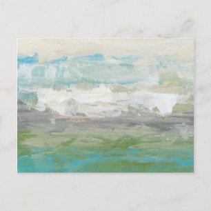 Witte wolken Het prachtige landschap overzien Briefkaart