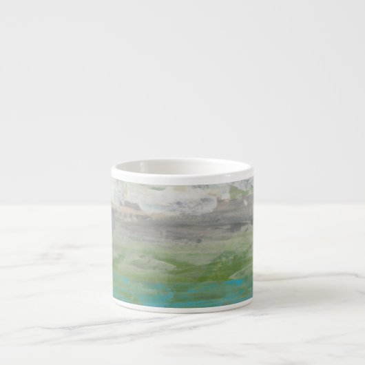 Witte wolken Het prachtige landschap overzien Espresso Kop (Voorkant)