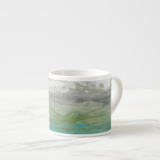 Witte wolken Het prachtige landschap overzien Espresso Kop (Voorkant rechts)