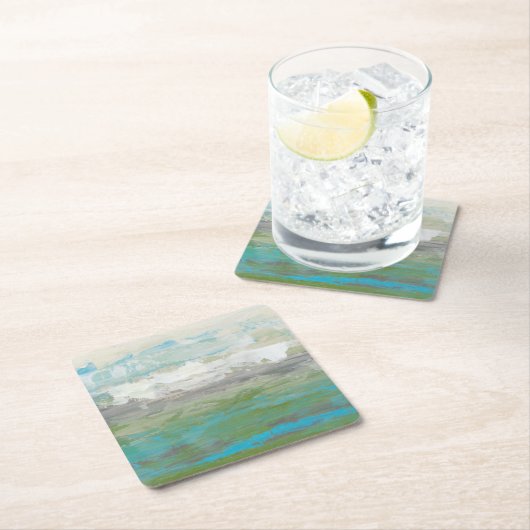 Witte wolken Het prachtige landschap overzien Kartonnen Onderzetters (Insitu)