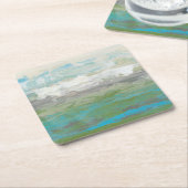 Witte wolken Het prachtige landschap overzien Kartonnen Onderzetters (Schuin)