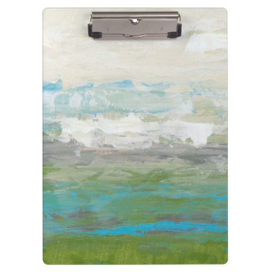 Witte wolken Het prachtige landschap overzien Klembord (Voorkant)