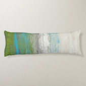 Witte wolken Het prachtige landschap overzien Lichaamskussen (Achterkant)