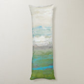 Witte wolken Het prachtige landschap overzien Lichaamskussen (Achterkant (Verticaal))