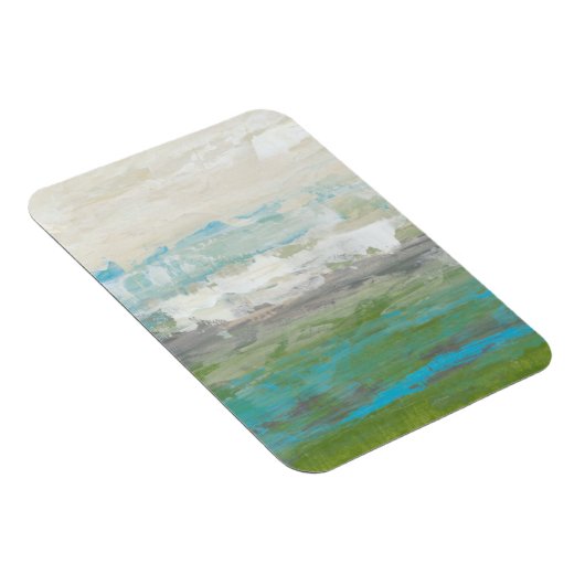 Witte wolken Het prachtige landschap overzien Magneet (Rechterzijde)