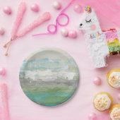 Witte wolken Het prachtige landschap overzien Papieren Bordje (Feest)