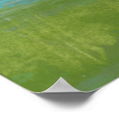 Witte wolken Het prachtige landschap overzien Poster (Hoek)