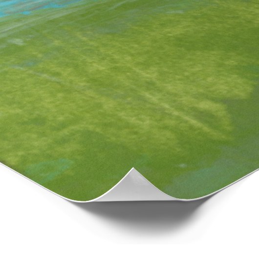 Witte wolken Het prachtige landschap overzien Poster (Hoek)