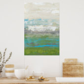 Witte wolken Het prachtige landschap overzien Poster (Keuken)