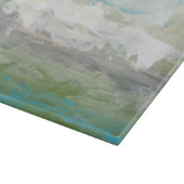 Witte wolken Het prachtige landschap overzien Snijplank (Hoek)