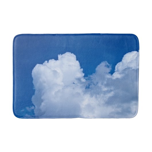 Witte wolken in de blauwe lucht badmat (Voorkant)