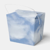 Witte wolken nemen een gunstig kader uit bedankdoosjes (Achterkant)