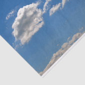 Witte wolken op blauwe hemel tissuepapier (Detail)