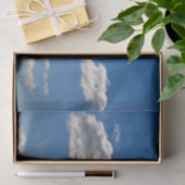 Witte wolken op blauwe hemel tissuepapier (Geschenk)