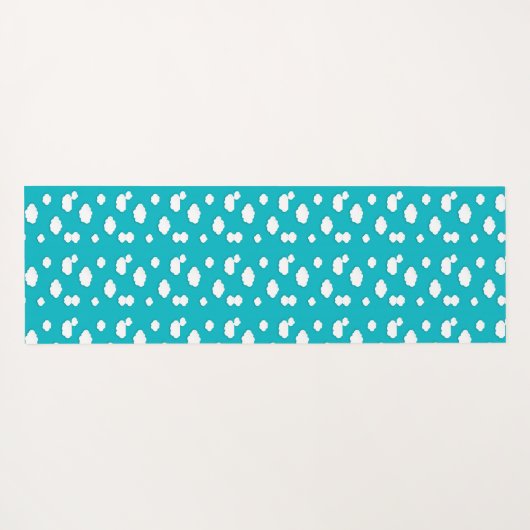 Witte wolken op Blue Sky Yoga Mat - Rustig (Achterkant (horizontaal))