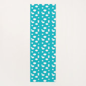 Witte wolken op Blue Sky Yoga Mat - Rustig (Achterkant)