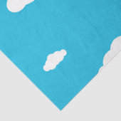 Witte wolken op lichtblauwe hemel tissuepapier (Detail)