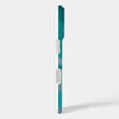 Witte wolken op turquoise Case-Mate iPhone case (Achterkant / Rechts)