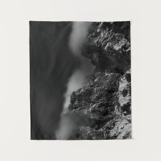 Witte wolken over bergen wandkleed (Voorkant)