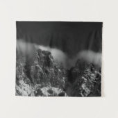 Witte wolken over bergen wandkleed (Voorkant (horizontaal))