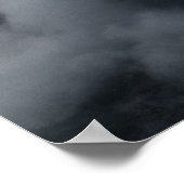 Witte wolken over de donkerrotsbergen poster (Hoek)