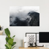 Witte wolken over de donkerrotsbergen poster (Thuiskantoor)