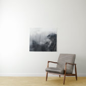 Witte wolken over de donkerrotsbergen wandkleed (In Situ (horizontaal))