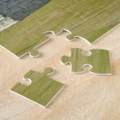 Witte wolken over de Mayaanse piramide Legpuzzel (Zijkant)