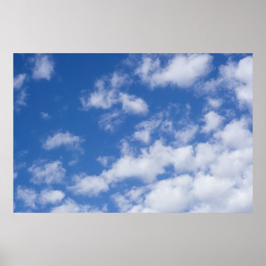 Witte wolken. poster (Voorkant)