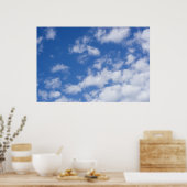 Witte wolken. poster (Keuken)