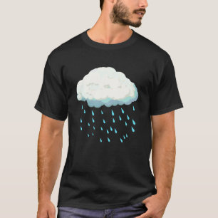 Witte wolken regendruppel kostuum Kerstmis Hallowe T-shirt