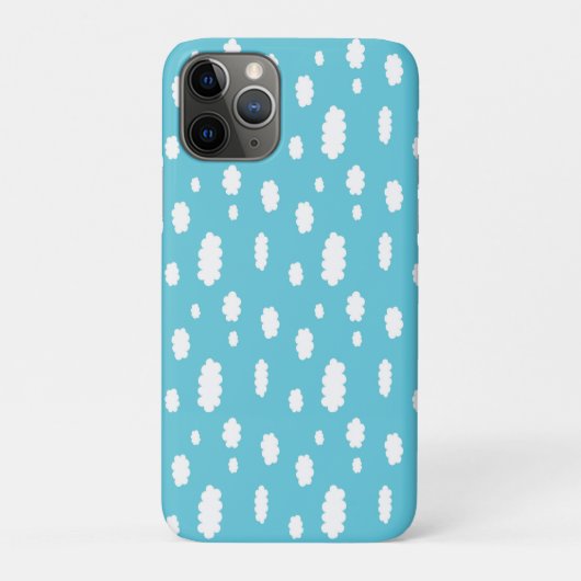Witte wolken tegen een blauwe lucht achtergrond Case-Mate iPhone case (Achterkant)