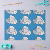 Witte Wolken Tissuepapier (Craft)