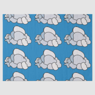 Witte Wolken Tissuepapier