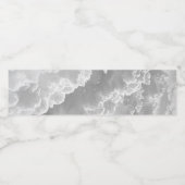 Witte wolken, weergrafische kaart, troebel clipart waterfles etiket (Enkel label)