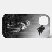 Witte Wolven Black en White Leaf ons alleen Case-Mate iPhone Case (Achterkant (horizontaal))