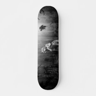 Witte Wolven Black en White Leaf ons alleen Persoonlijk Skateboard