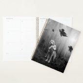 Witte Wolven Black en White Leaf ons alleen Planner (Display)