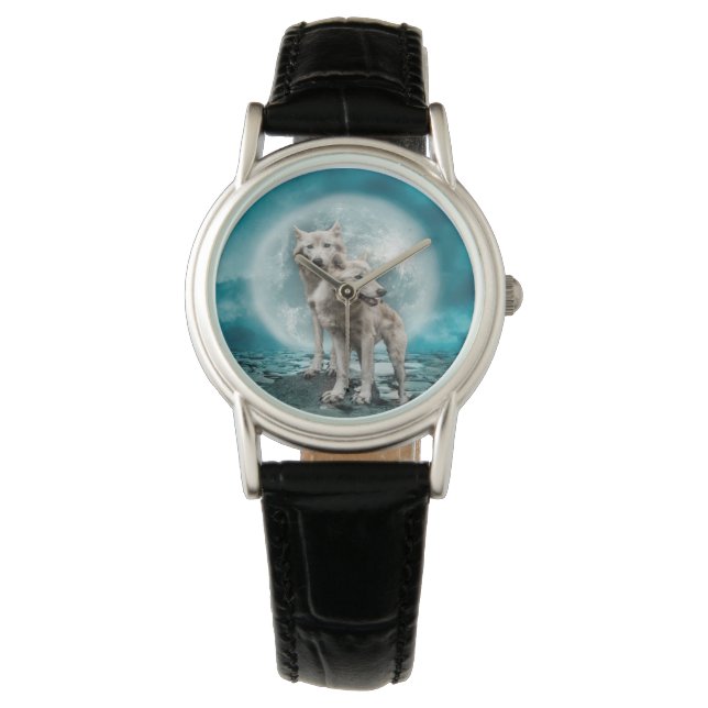 Witte Wolven en Moon Horloge (Voorkant)