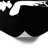 Witte wolven 'Grin Wolf' Poster (Hoek)