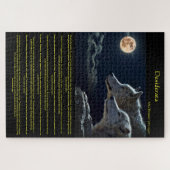 Witte wolven van Desiderata aan de bergzijde Legpuzzel (Horizontaal)