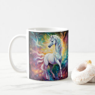 Witte Wonder: De Spectrale Witte Eenhoorn Koffiemok