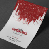 Witte Woud en Sneeuw Vrolijke Kerstvakantie Kaart