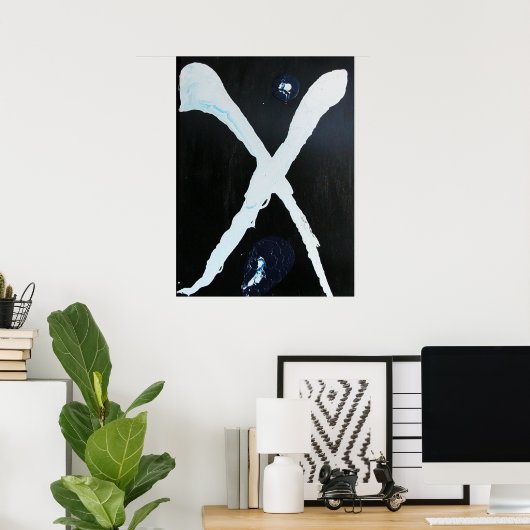 WITTE X POSTER (Thuiskantoor)