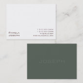 Witte xxi visitekaartje (Voorkant / Achterkant)