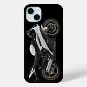 Witte Yamaha Yzf-R6 motorfiets Case-Mate iPhone Case (Achterkant)