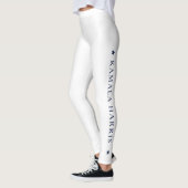 Witte Yoga Leggings met Kamala Harris print (Links)