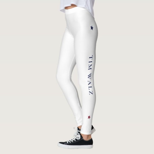 Witte Yoga Leggings met Kamala - Walz (Links)